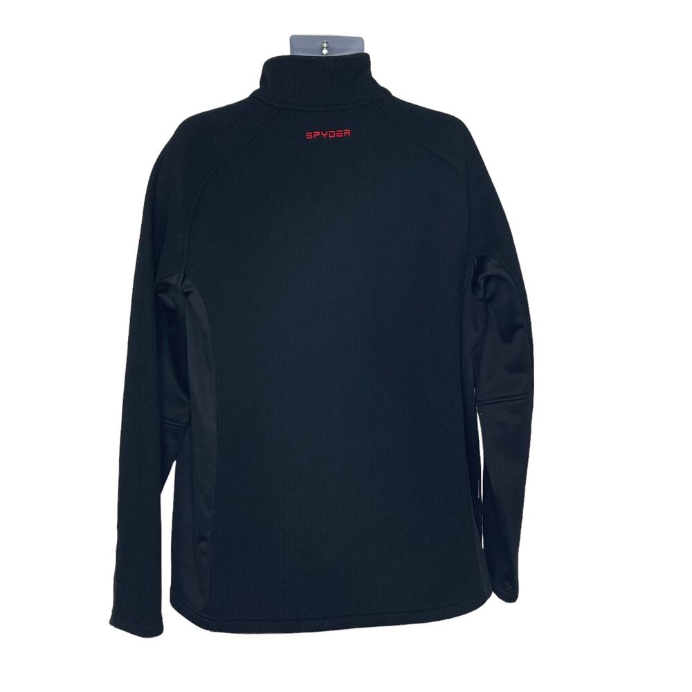 Spyder Men's Half-Zip Outbound Sweater Jacket XL Black Red NWOT - Picture 2 of 11
